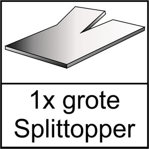 Splittopper - Topmatras met split