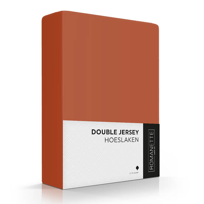 Hoeslaken Double - Jersey - Terra