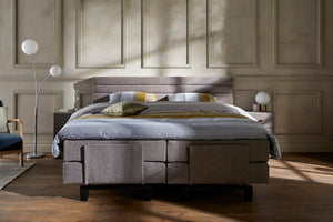 Boxspring OONA - Elektrisch verstelbaar - Meubelstof Hopper