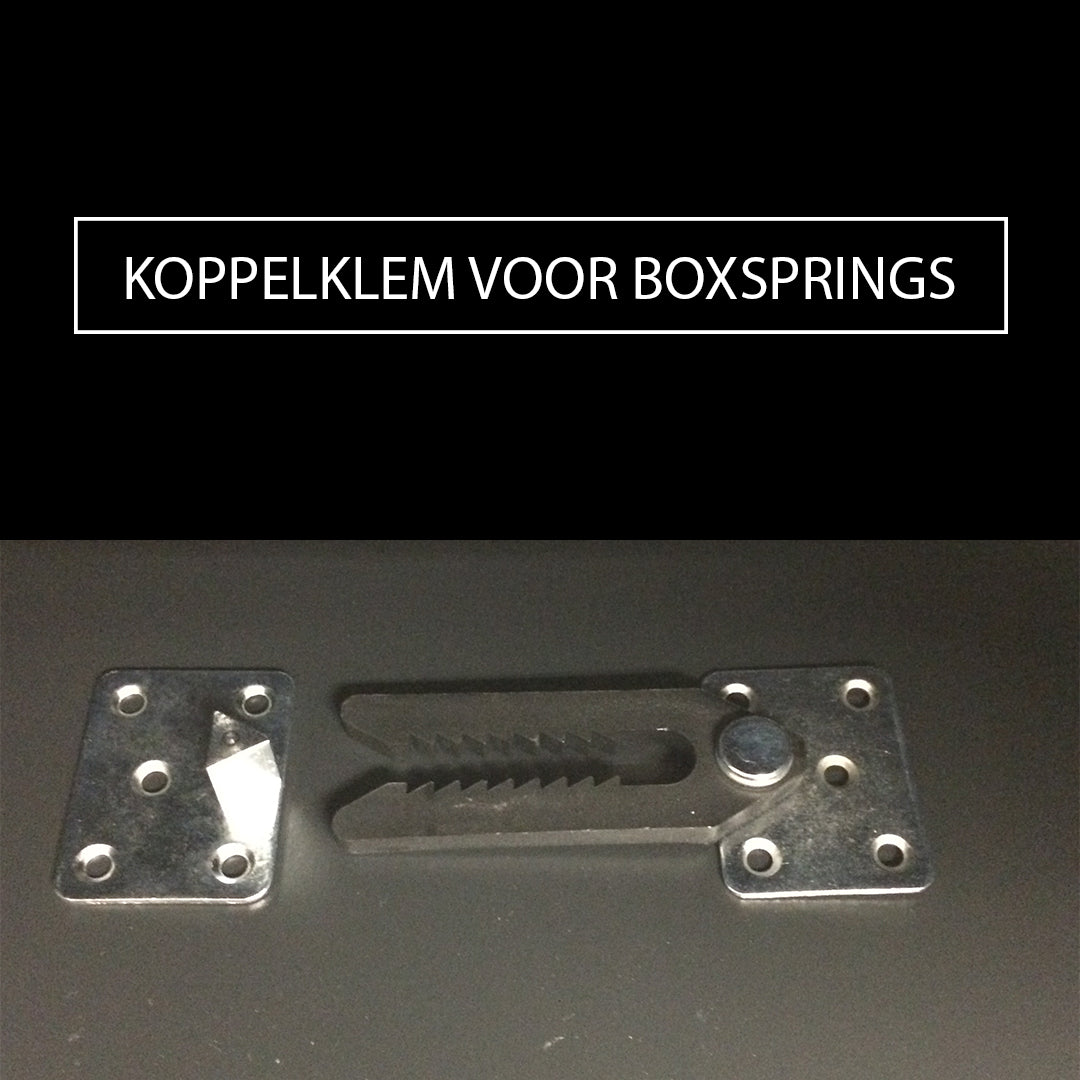 Koppelklem voor boxsprings